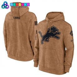 Detroit Lions NFL Salute To Service Club Pullover Hoodie