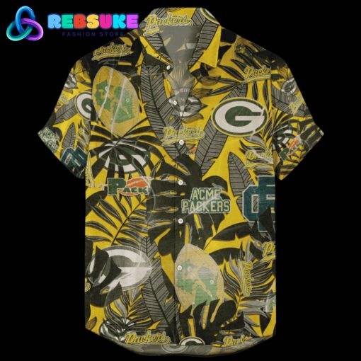 Green Bay Packers Hawaiian Retro Logo Revolutions NFL 2024