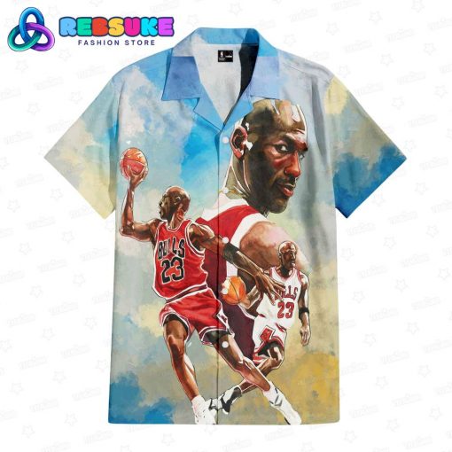 Michael Jordan Chicago Bulls Airborne Legend Hawaiian Shirt