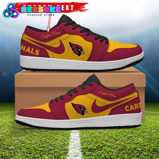 NFL Arizona Cardinals Customized Nike Low Jordan 1