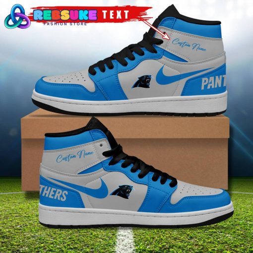 NFL Carolina Panthers Customized Nike Air Jordan 1