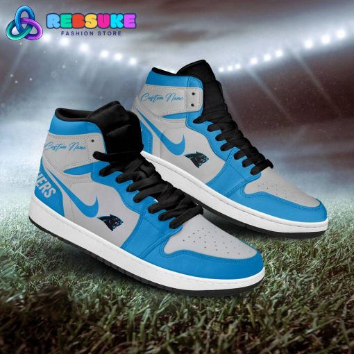 NFL Carolina Panthers Customized Nike Air Jordan 1