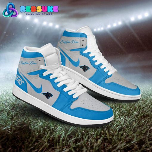 NFL Carolina Panthers Customized Nike Air Jordan 1