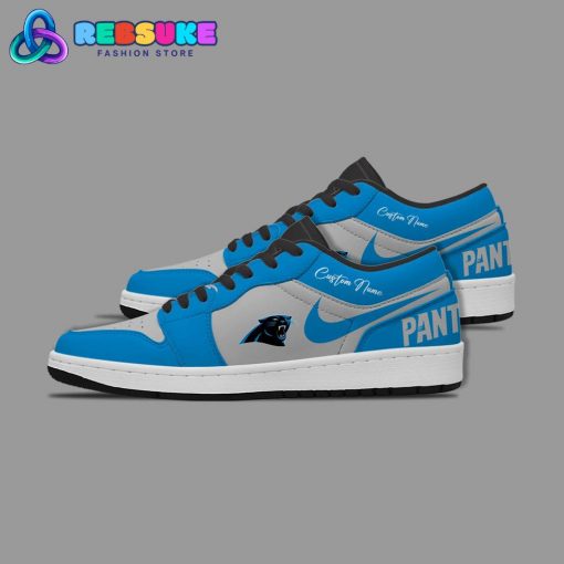 NFL Carolina Panthers Customized Nike Low Jordan 1