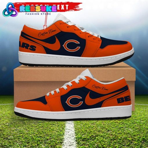 NFL Chicago Bears Customized Nike Low Jordan 1