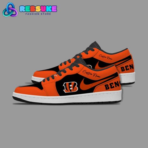 NFL Cincinnati Bengals Customized Nike Low Jordan 1