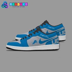 NFL Detroit Lions Customized Nike Low Jordan 1