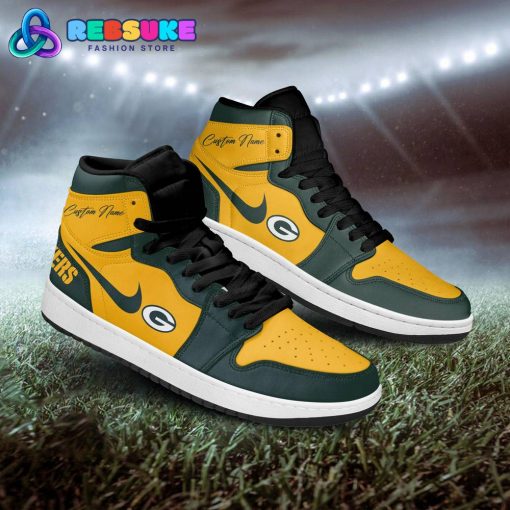 NFL Green Bay Packers Customized Nike Air Jordan 1