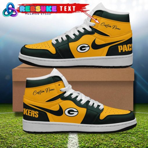 NFL Green Bay Packers Customized Nike Air Jordan 1