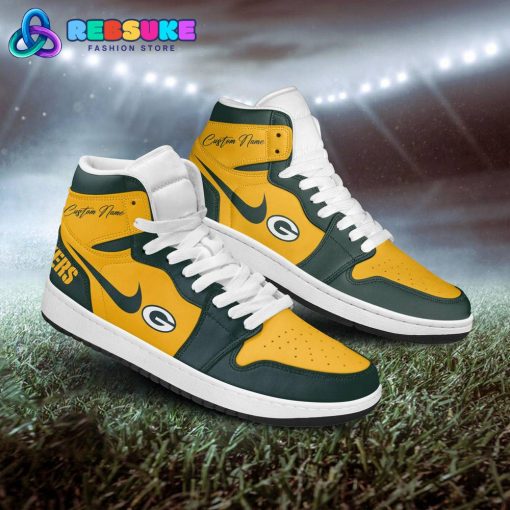 NFL Green Bay Packers Customized Nike Air Jordan 1