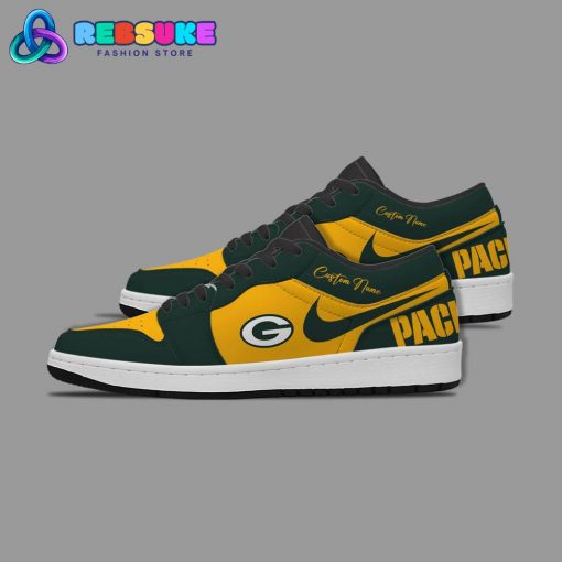 NFL Green Bay Packers Customized Nike Low Jordan 1