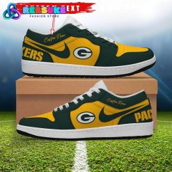 NFL Green Bay Packers Customized Nike Low Jordan 1