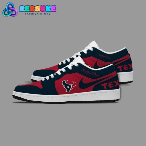 NFL Houston Texans Customized Nike Low Jordan 1