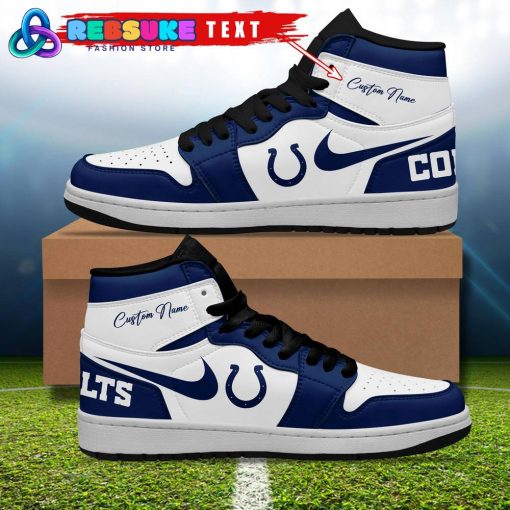 NFL Indianapolis Colts Customized Nike Air Jordan 1