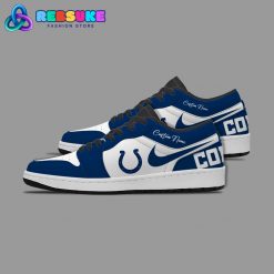 NFL Indianapolis Colts Customized Nike Low Jordan 1