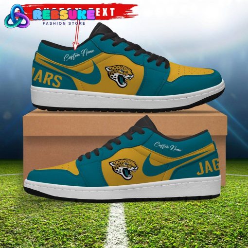 NFL Jacksonville Jaguars Customized Nike Low Jordan 1