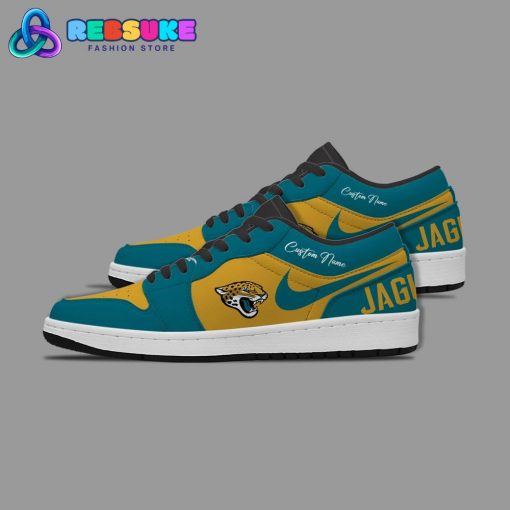 NFL Jacksonville Jaguars Customized Nike Low Jordan 1