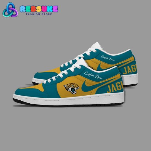 NFL Jacksonville Jaguars Customized Nike Low Jordan 1