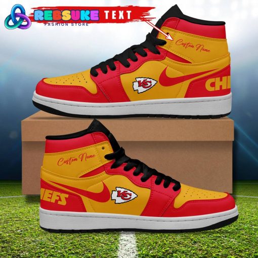 NFL Kansas City Chiefs Customized Nike Air Jordan 1