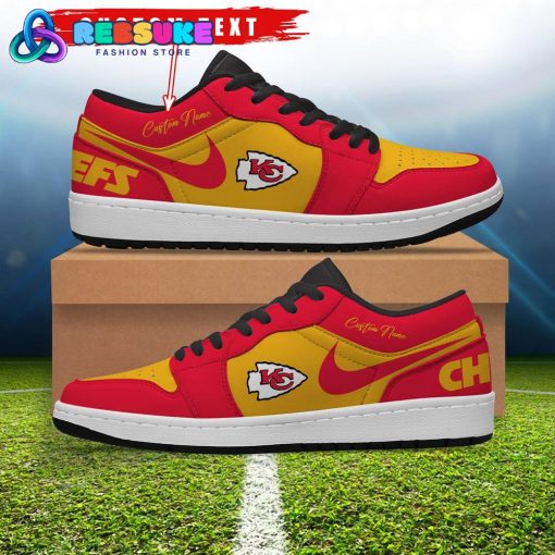 NFL Kansas City Chiefs Customized Nike Low Jordan 1