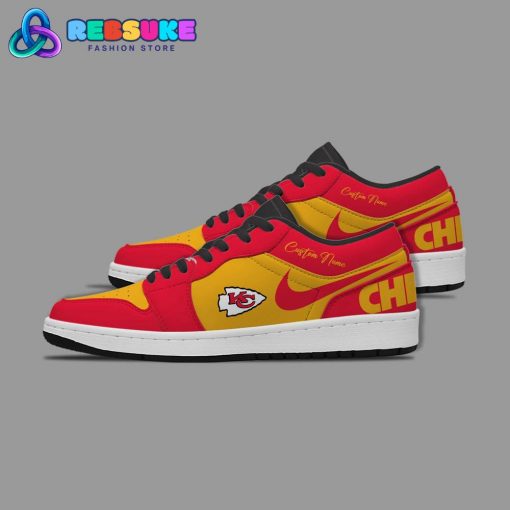 NFL Kansas City Chiefs Customized Nike Low Jordan 1