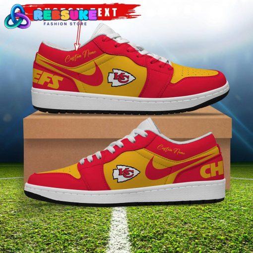 NFL Kansas City Chiefs Customized Nike Low Jordan 1