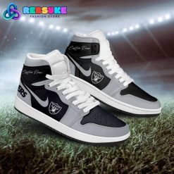 NFL Las Vegas Raiders Customized Nike Air Jordan 1