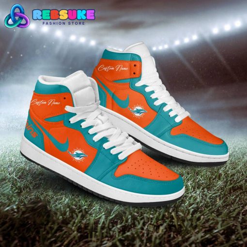 NFL Miami Dolphins Customized Nike Air Jordan 1