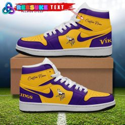 NFL Minnesota Vikings Customized Nike Air Jordan 1