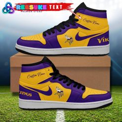 NFL Minnesota Vikings Customized Nike Air Jordan 1