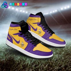 NFL Minnesota Vikings Customized Nike Air Jordan 1