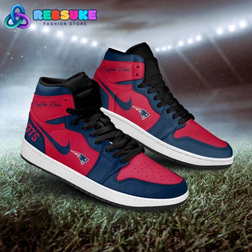 NFL New England Patriots Customized Nike Air Jordan 1