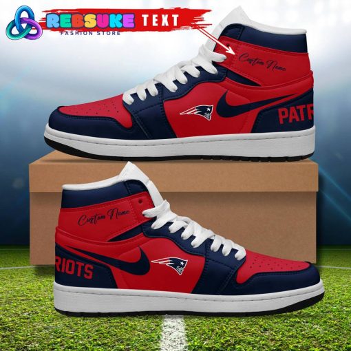 NFL New England Patriots Customized Nike Air Jordan 1