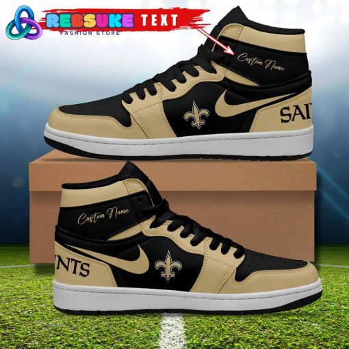 NFL New Orleans Saints Customized Nike Air Jordan 1