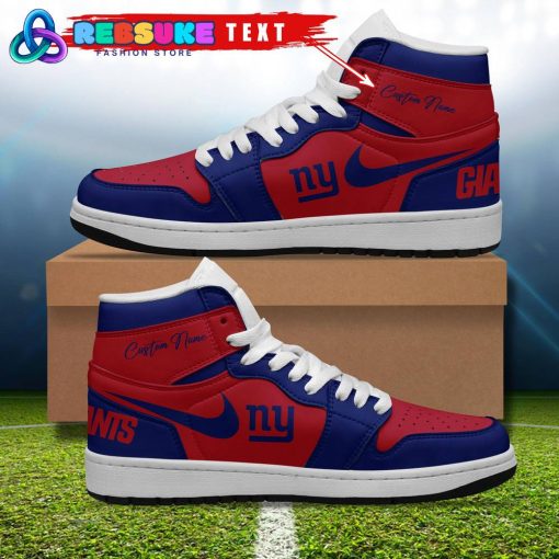 NFL New York Giants Customized Nike Air Jordan 1