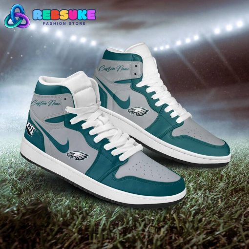 NFL Philadelphia Eagles Customized Nike Air Jordan 1