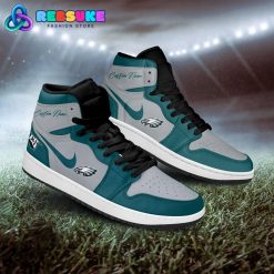 NFL Philadelphia Eagles Customized Nike Air Jordan 1