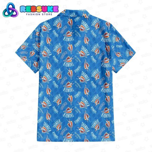 Oklahoma City Thunder Lightning Storm Hawaiian Shirt