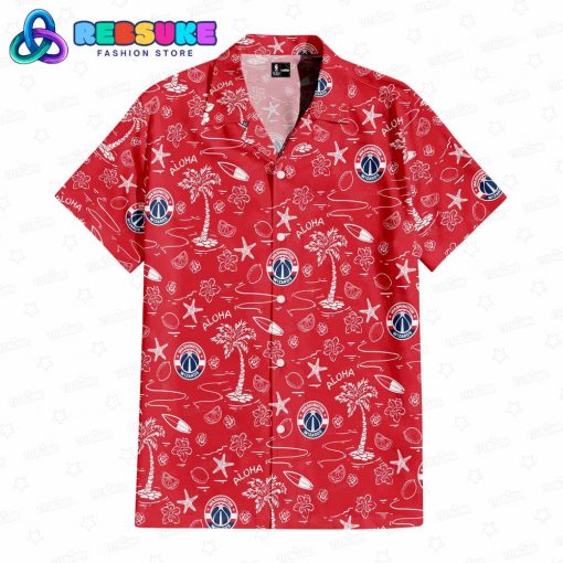 Washington Wizards NBA Tropical Breeze Hawaiian Shirt