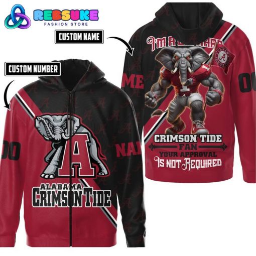 Alabama Crimson Tide Football Custom Name Hoodie