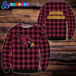 Arizona Cardinals NFL Plaid Hoodie Zip Hoodie Sweatshirt