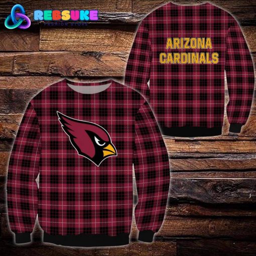 Arizona Cardinals NFL Plaid Hoodie, Zip Hoodie, Sweatshirt