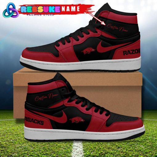 Arkansas Razorbacks NCAA Customized Air Jordan 1