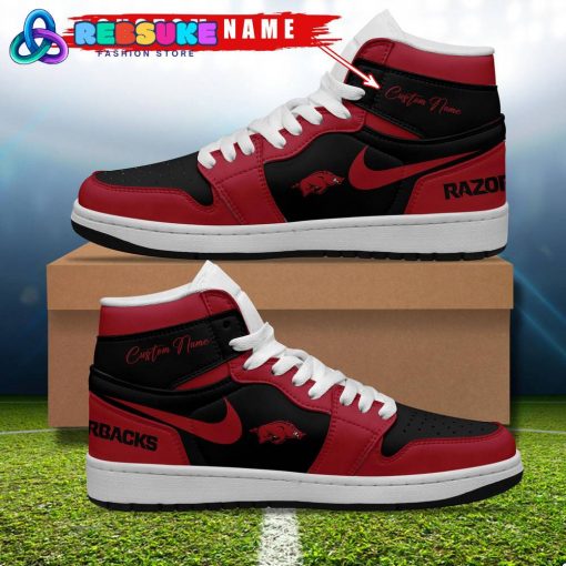 Arkansas Razorbacks NCAA Customized Air Jordan 1