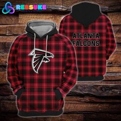 Atlanta Falcons NFL Plaid Hoodie Zip Hoodie Sweatshirt