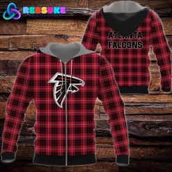 Atlanta Falcons NFL Plaid Hoodie Zip Hoodie Sweatshirt