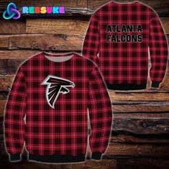 Atlanta Falcons NFL Plaid Hoodie Zip Hoodie Sweatshirt