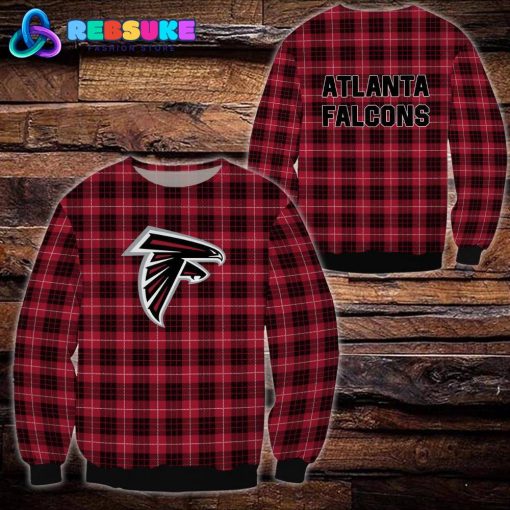 Atlanta Falcons NFL Plaid Hoodie, Zip Hoodie, Sweatshirt