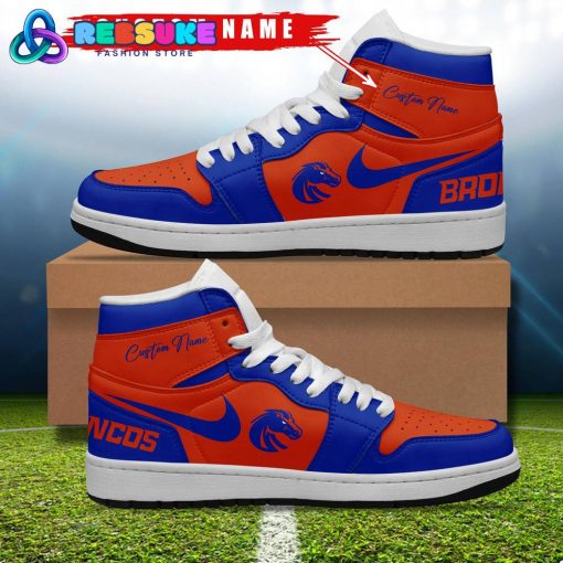 Boise State Broncos NCAA Customized Air Jordan 1