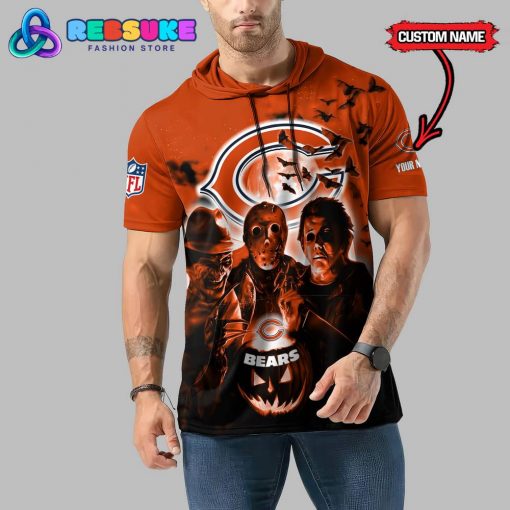 Chicago Bears Custom Name Halloween Hoodie Short Sleeve